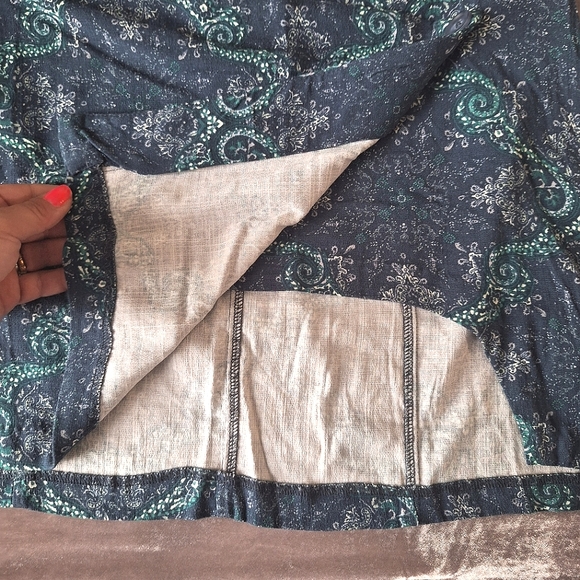 NWOT- Free People Take It Easy Paisley Wrap Skirt - Picture 5 of 7